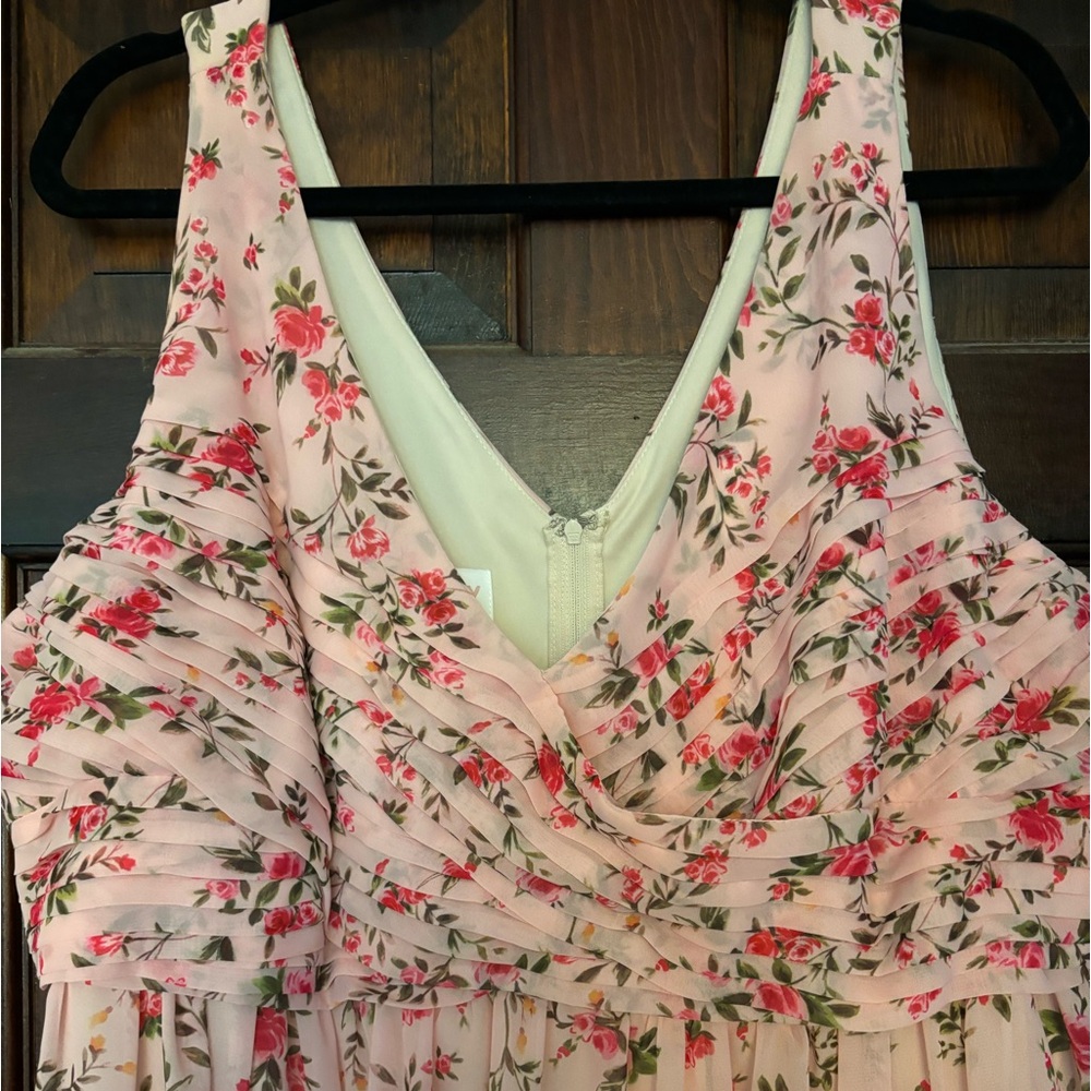 Birds Grey bridesmaid dress - Picture 3 of 8